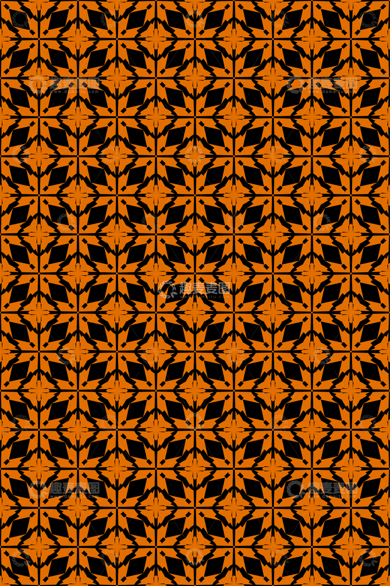 源文件下载【趣麦麦图】简约复古几何无缝花型179
