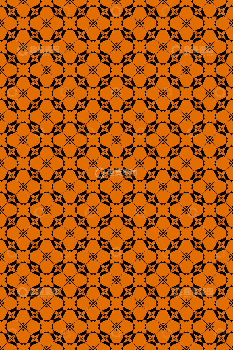 源文件下载【趣麦麦图】-简约复古几何无缝花型169