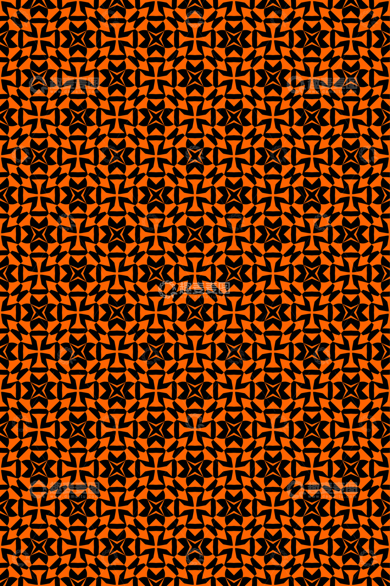 源文件下载【趣麦麦图】-简约复古几何无缝花型178