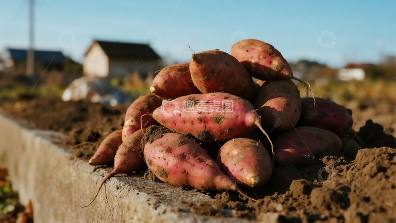 高清大图下载【趣麦麦图】食物百科之红薯