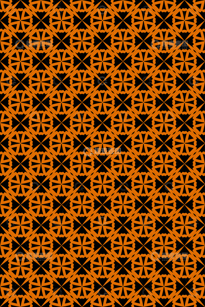 源文件下载【趣麦麦图】简约复古几何无缝花型158