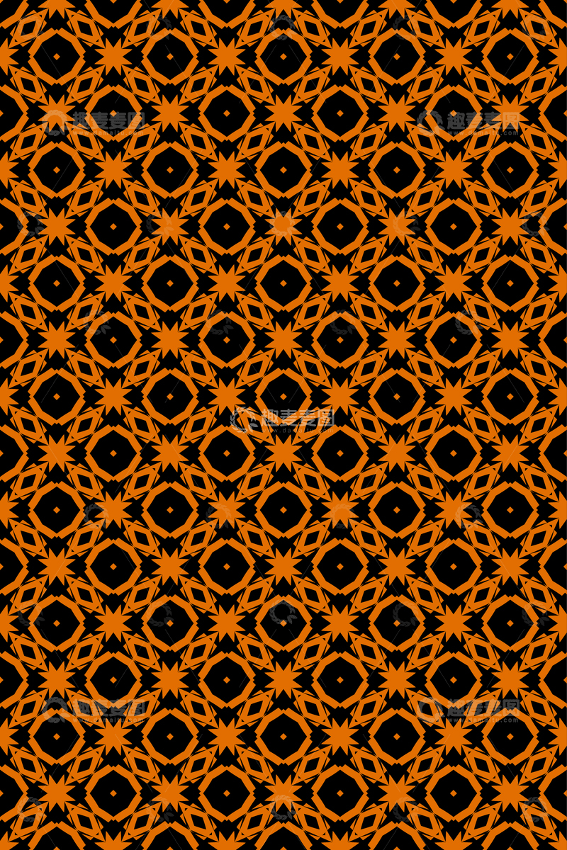 源文件下载【趣麦麦图】-简约复古几何无缝花型172