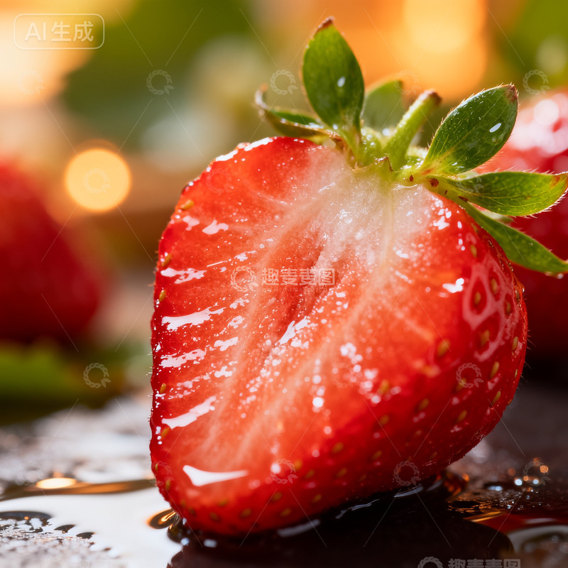 高清大图下载【趣麦麦图】鲜艳草莓特写摄影图