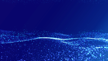 蓝色粒子海洋深色背景模板