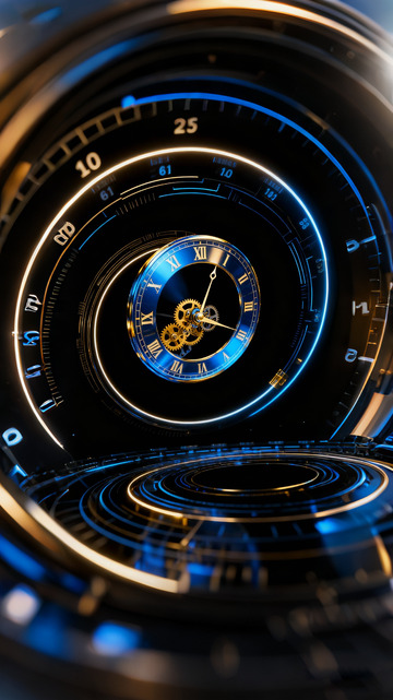 时间钟表概念图