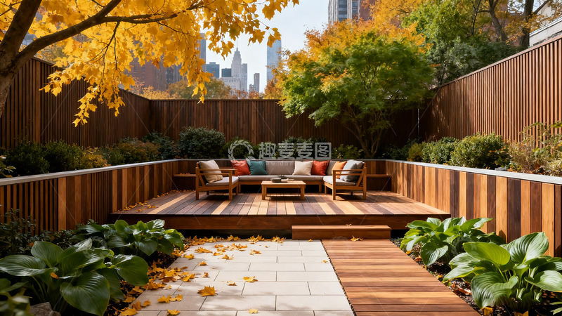 高清大图下载【趣麦麦图】秋日私享庭院设计