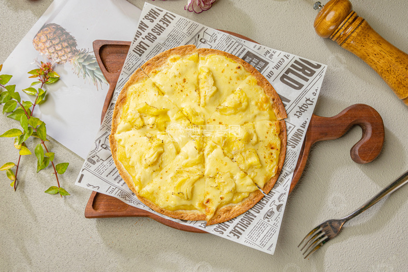 高清大图下载【趣麦麦图】美味的芝士榴莲披萨