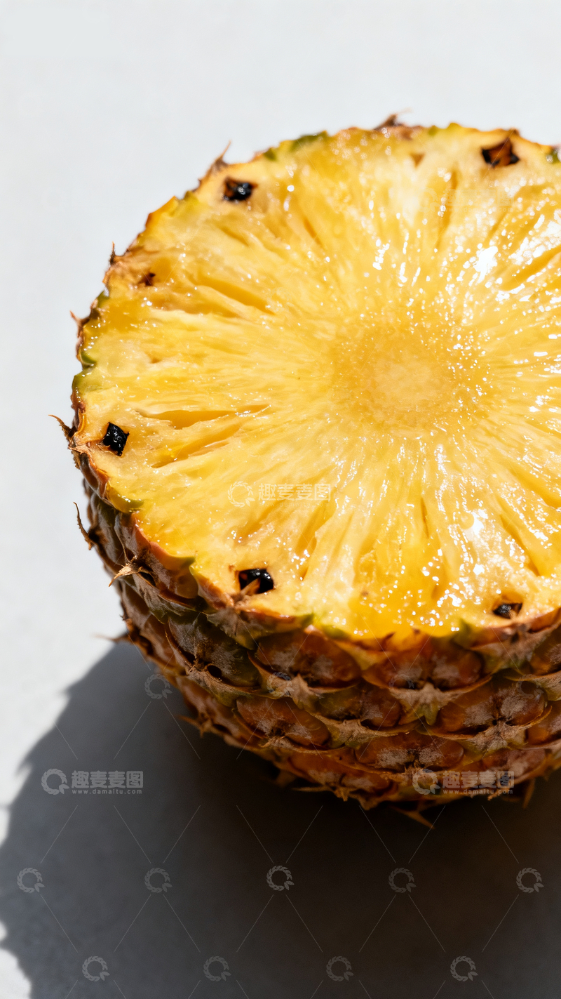 源文件下载【趣麦麦图】切开的菠萝1