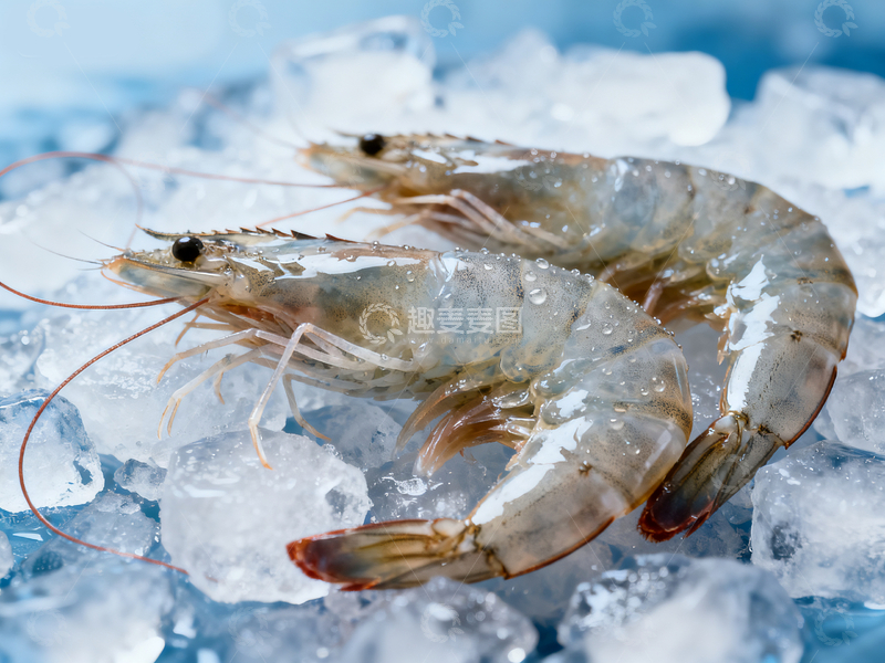 源文件下载【趣麦麦图】新鲜生虾广告3