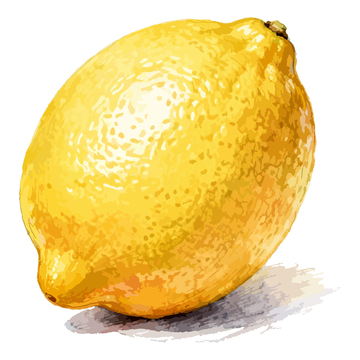 手绘风格柠檬水果插画