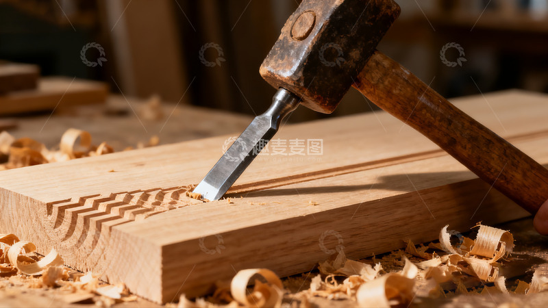 高清大图下载【趣麦麦图】木工工具凿子