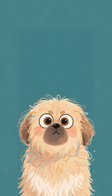 卡通狗狗插画壁纸