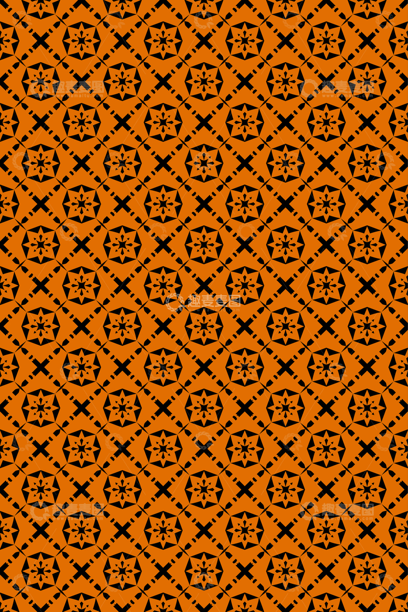 源文件下载【趣麦麦图】-简约复古几何无缝花型189