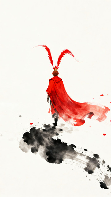 水墨风悟空大圣艺术插画