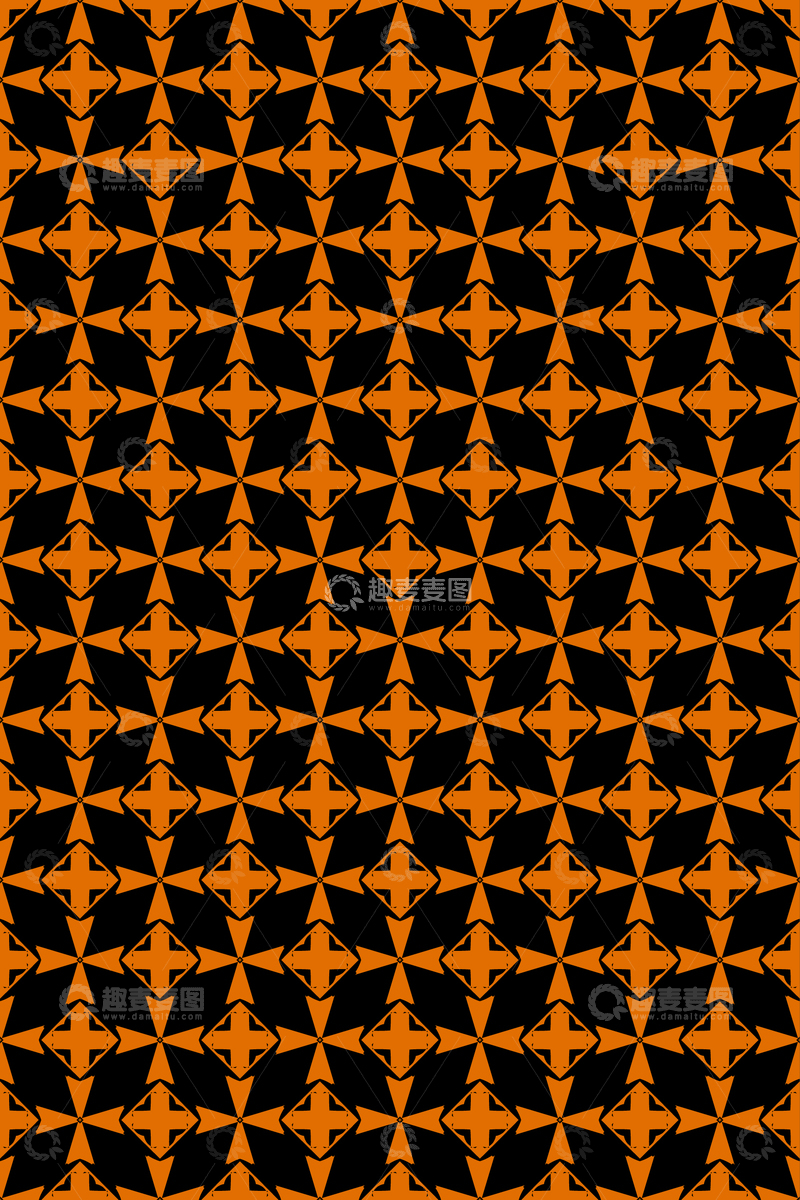 源文件下载【趣麦麦图】简约复古几何无缝花型181