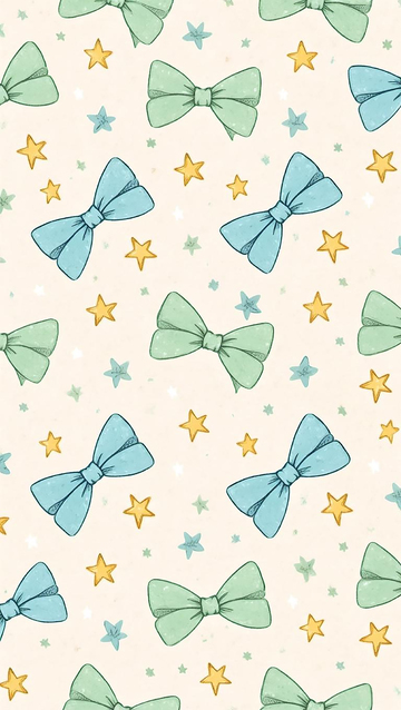蝴蝶结清新手机壁纸