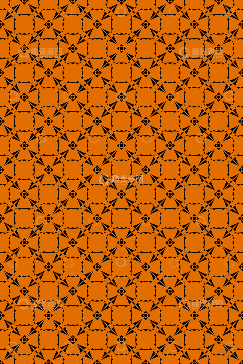 源文件下载【趣麦麦图】简约复古几何无缝花型192