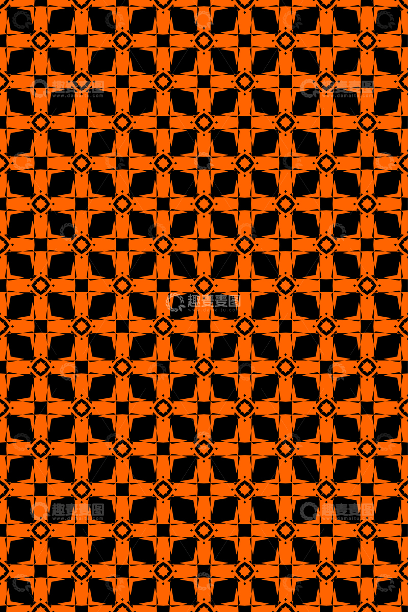 源文件下载【趣麦麦图】简约复古几何无缝花型209