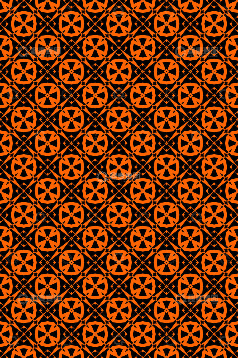 源文件下载【趣麦麦图】简约复古几何无缝花型241