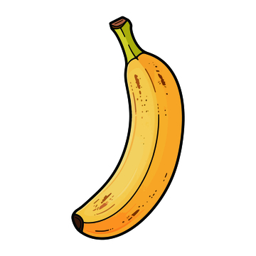 卡通香蕉插画素材