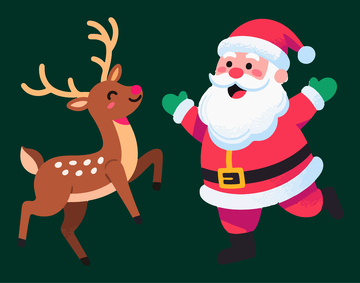 圣诞节可爱人物插画4