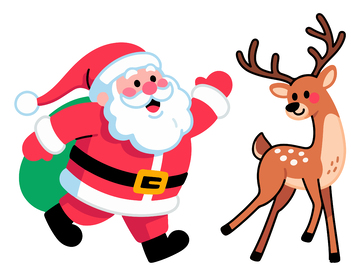 圣诞节可爱人物插画16