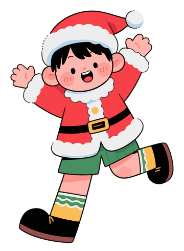 圣诞节可爱人物插画15