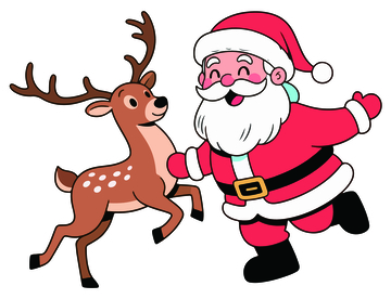 圣诞节可爱人物插画3