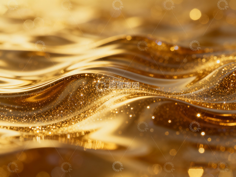 金色流体光泽背景