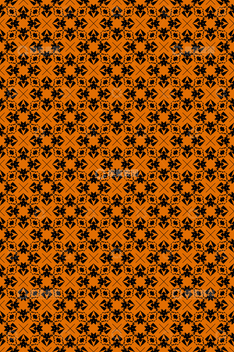 源文件下载【趣麦麦图】-简约复古几何无缝花型268