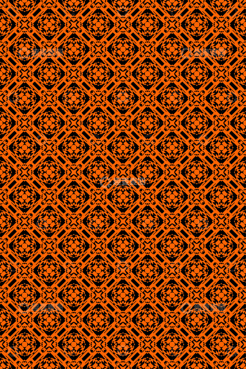 源文件下载【趣麦麦图】-简约复古几何无缝花型267