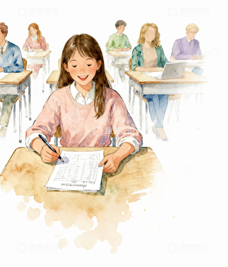 源文件下载【趣麦麦图】教师中的女孩1