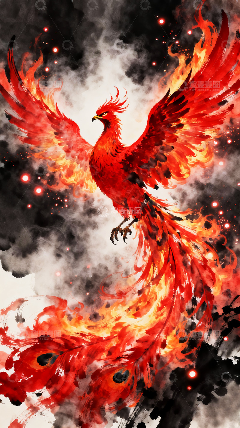 高清大图下载【趣麦麦图】火凤凰浴火重生2