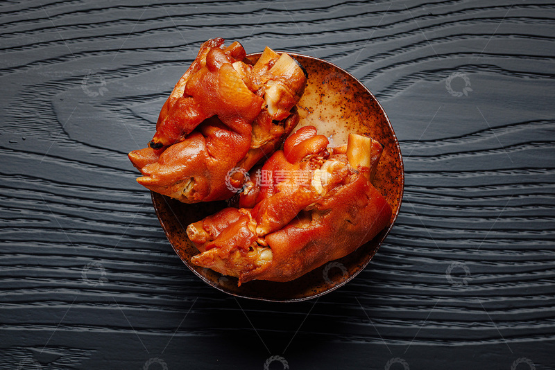 高清大图下载【趣麦麦图】色泽诱人的卤猪蹄