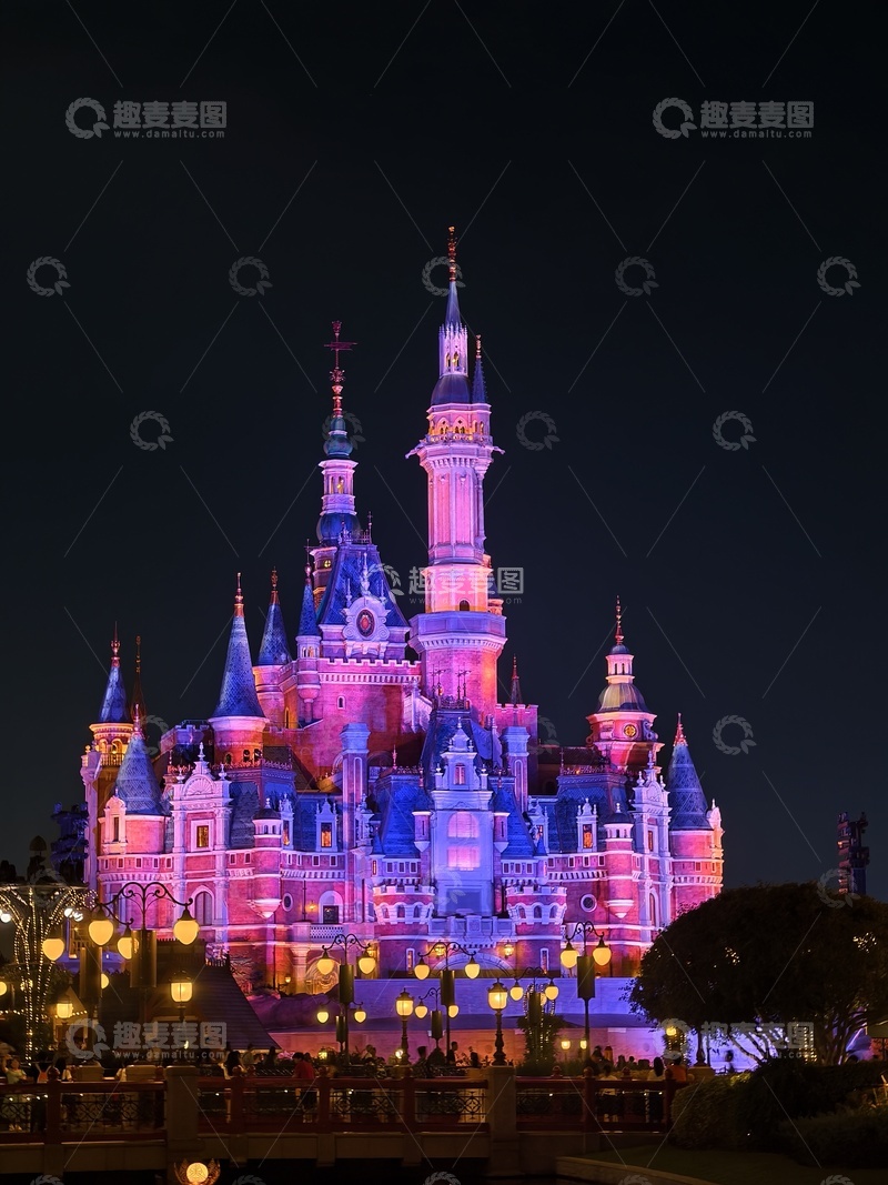 高清大图下载【趣麦麦图】迪士尼灯光秀