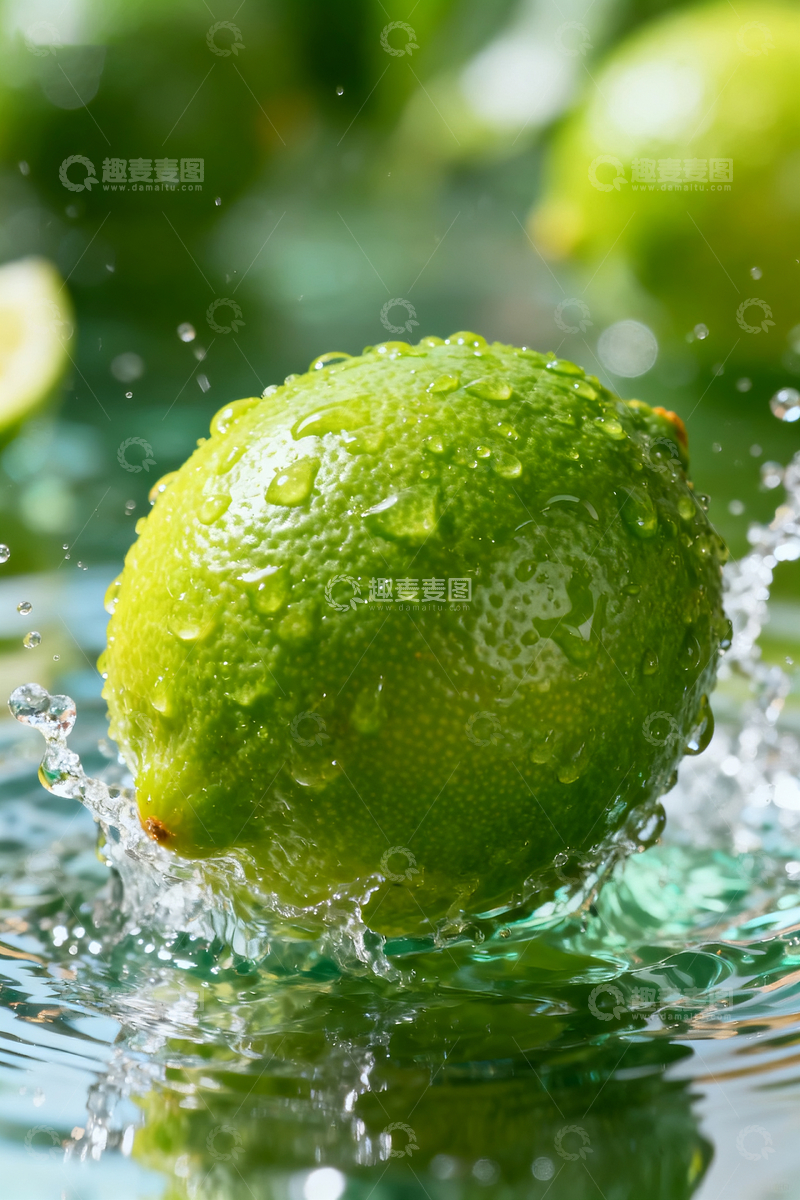 源文件下载【趣麦麦图】水中的青柠檬4