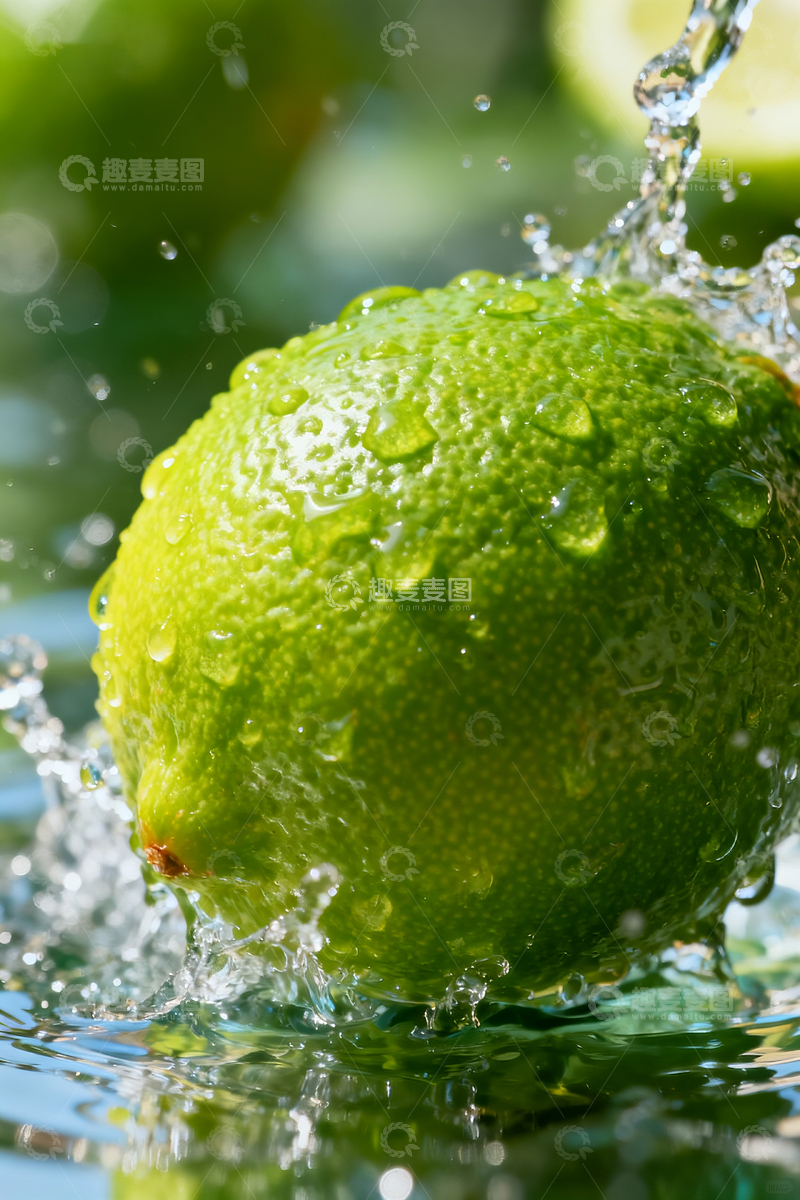 源文件下载【趣麦麦图】水中的青柠檬2