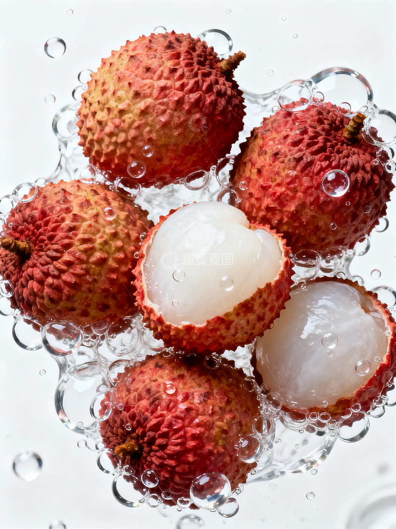 源文件下载【趣麦麦图】水中的荔枝1
