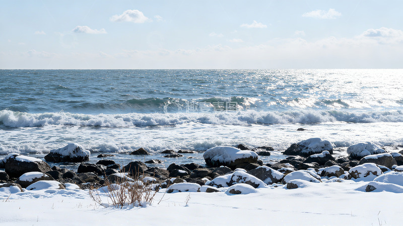 高清大图下载【趣麦麦图】冬季海边实拍摄影