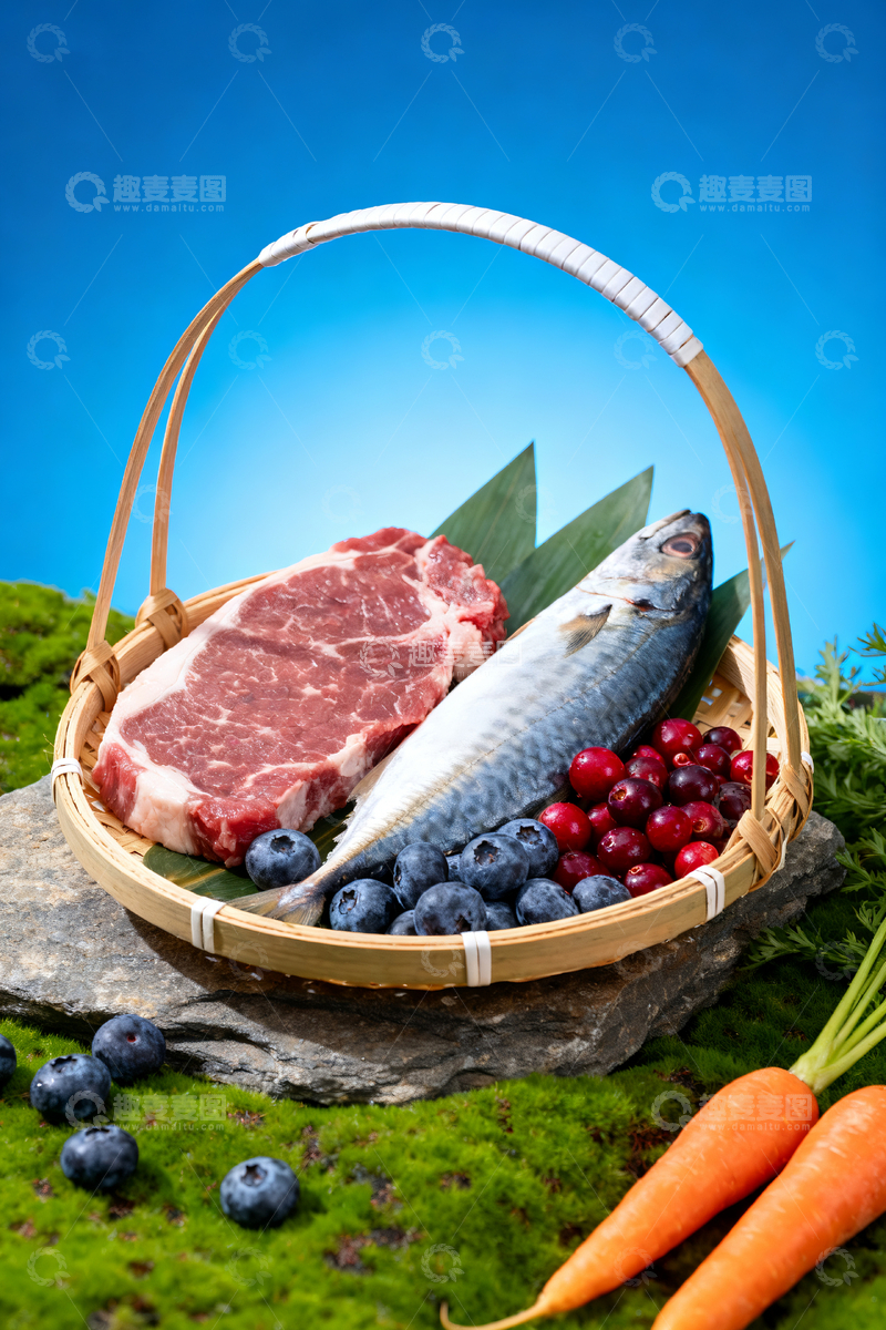 源文件下载【趣麦麦图】宠物食品原料1