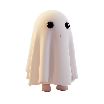 可爱的小幽灵动画形象