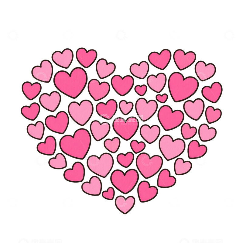 高清大图下载【趣麦麦图】感恩节小元素爱心感恩免抠元素