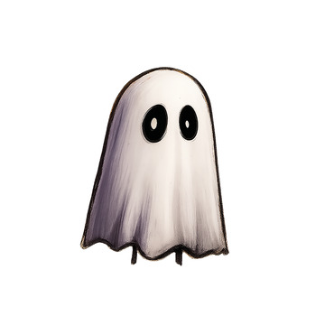 可爱幽灵插画