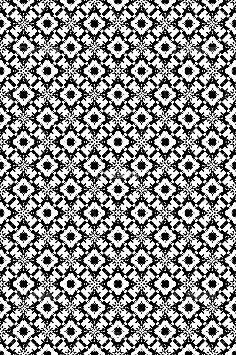 源文件下载【趣麦麦图】黑白简约几何无缝花型32