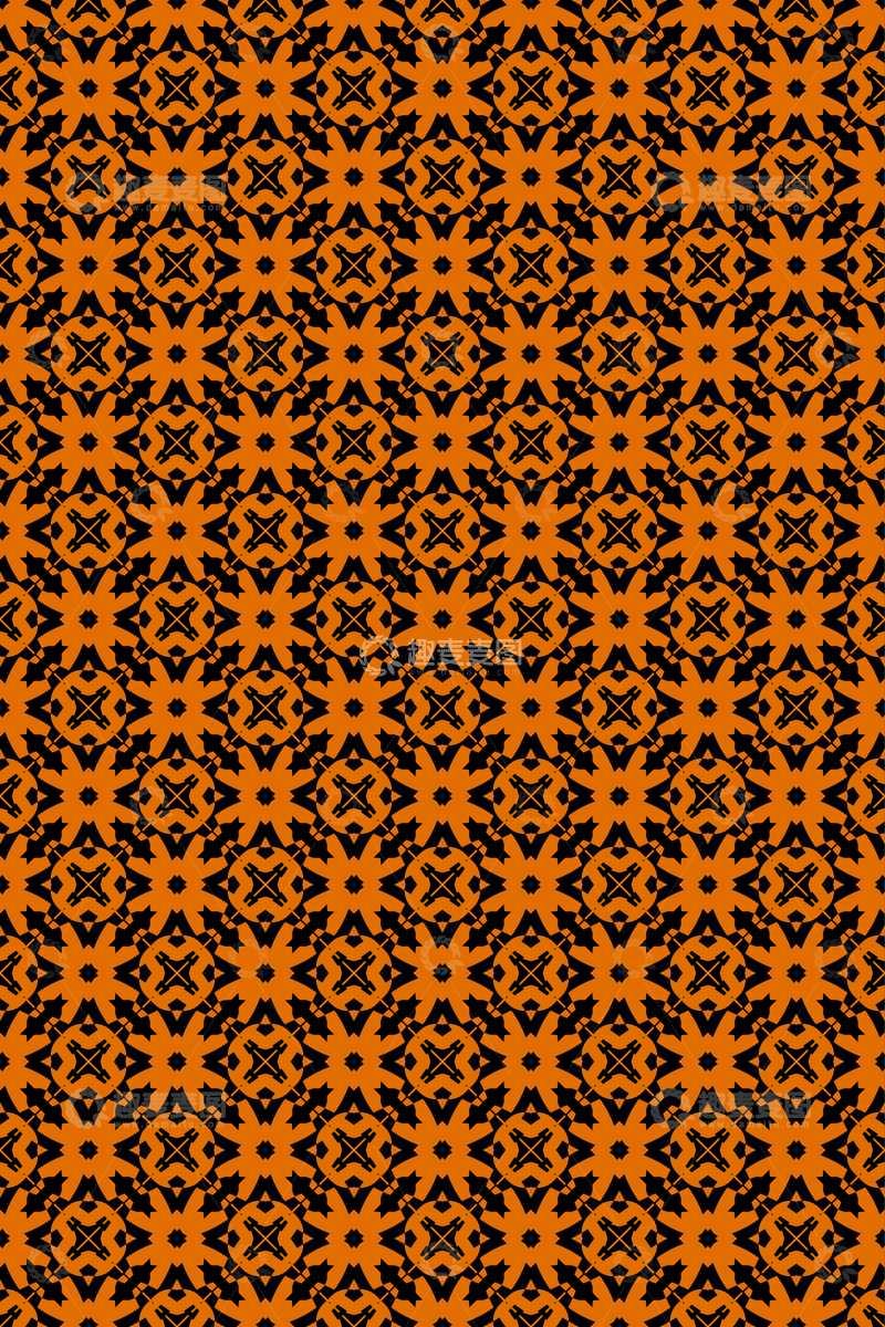 源文件下载【趣麦麦图】简约复古几何无缝花型283