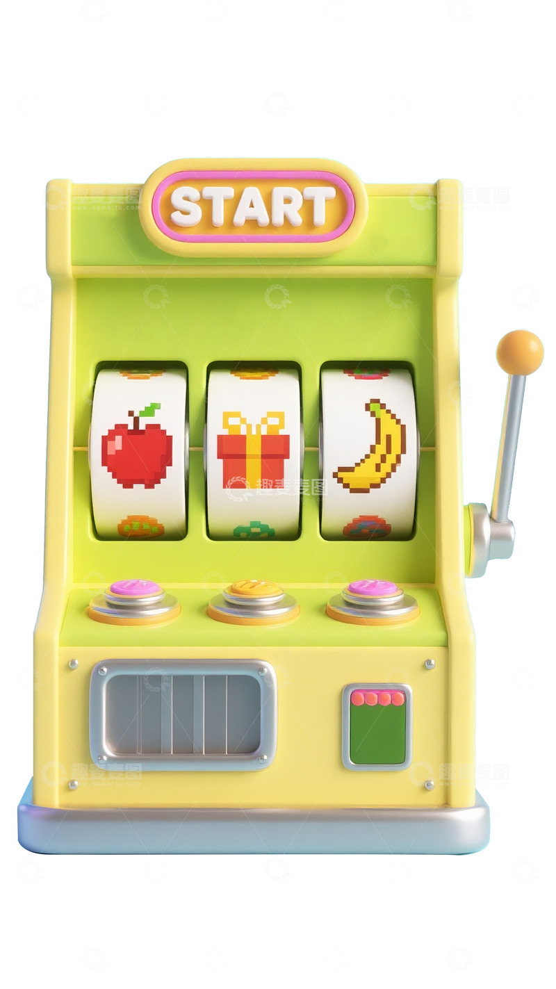 高清大图下载【趣麦麦图】卡通风格水果礼物主题老虎机2