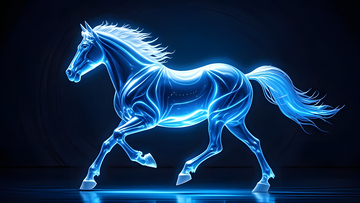 未来蓝光马畅游自由世界