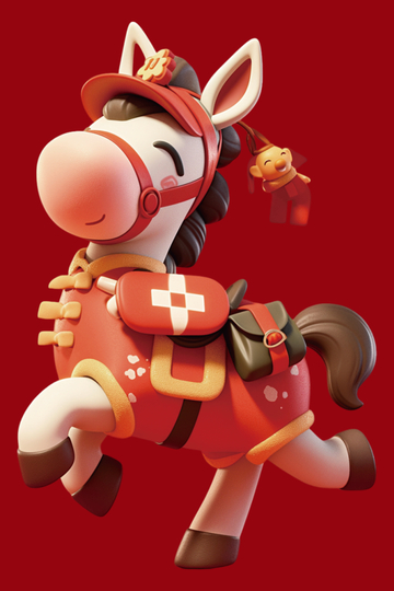 卡通马消防员形象设计