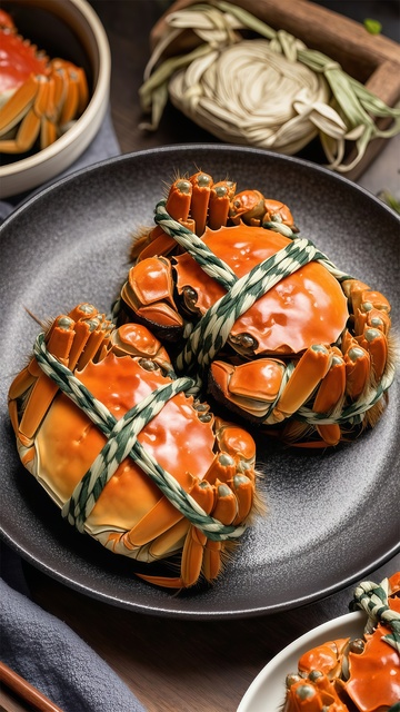 鲜香大闸蟹美食摄影