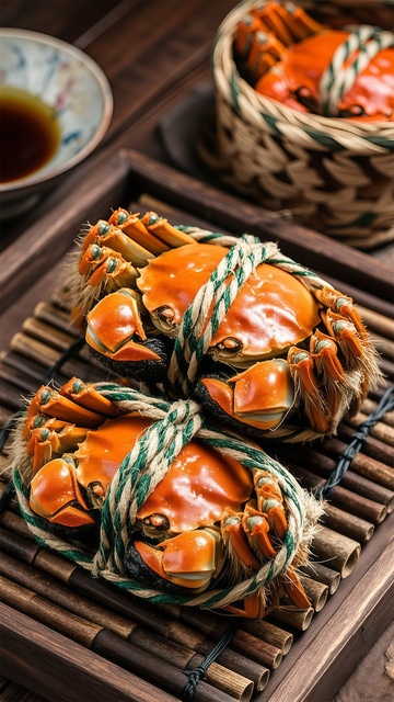 美食摄影大闸蟹特写